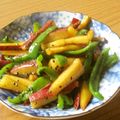 オキミン's cooksnap of when they made さつまいもとピーマンの甘辛きんぴら.