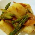 ちゃいﾁｬﾝ's cooksnap of when they made アスパラとポテトのアンチョビベーコン炒め.