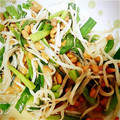 asami★☆'s cooksnap of when they made ニラともやしのひきわり納豆炒め♪.