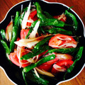 naokosurf's cooksnap of when they made みょうがとししとうのサラダゆずこしょう味.