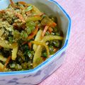 mikkusan's cooksnap of when they made かぶとかぶの葉、にんじんのきんぴら.
