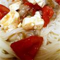 いちごめろんちゃん's cooksnap of when they made たこわさチーズの☆冷パスタ.