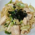 miha33's cooksnap of when they made 鶏肉とねぎのペペロンチーノ♪.