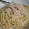 Lene's cooksnap of when they made クリームパスタ.