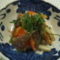 kana叶's cooksnap of when they made 蒟蒻と人参・竹輪の味噌あえ♪.