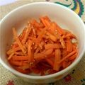 ユキノシタ。's cooksnap of when they made にんじん炒め.