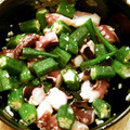 lisa109's cooksnap of when they made たことオクラの塩麹和え(柚子こしょう)♪.