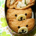 ♡ひな祭り♡'s cooksnap of when they made キャラ弁 リラックマ お稲荷さん.