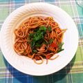 Kuronite's cooksnap of when they made タコ＆トマト＆大葉☆さわやか夏パスタ.