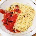 稲地マミコ's cooksnap of when they made トマトとお茶漬けで！和風冷製スパゲッティ.