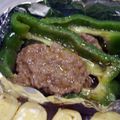 めけてー's cooksnap of when they made レンジで簡単ピーマン肉詰め！お弁当に！.