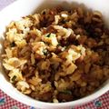 もやしやの息子's cooksnap of when they made 誰でも簡単にパラパラ納豆チャーハン♪.