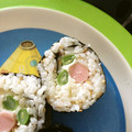 wongwong's cooksnap of when they made 魚肉ソーセージとクリームチーズの巻き寿司.