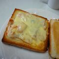 じゅんこ３１０'s cooksnap of when they made 私の大好き♡キムチーズトースト.