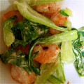 のなかん's cooksnap of when they made 海老とチンゲンサイのこくマヨ炒め.