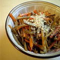 黒豚チョコ's cooksnap of when they made きんぴらごぼうの胡麻和え.