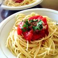 ミクロ210's cooksnap of when they made 油切り不要！！トマトとツナの冷製パスタ.