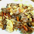 miki＊peko's cooksnap of when they made 彩り野菜と豚バラの卵炒め.