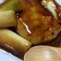 肉とか肉とか's cooksnap of when they made あんかけ豆腐ステーキ　角煮の煮汁で♡.