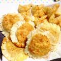 tokikake's cooksnap of when they made 餃子の皮で♪スイートポテトパイ揚げ揚げ❀.