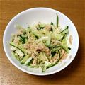 ぽかゆか's cooksnap of when they made :*: キャベツきゅうりツナ和え :*:.