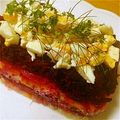 ☆ウマウマ亭☆'s cooksnap of when they made ロシア風レイヤーサラダ（ビーツ入り）.