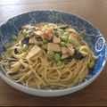 JamieKata's cooksnap of when they made お醤油と梅干で簡単和風パスタ♪.