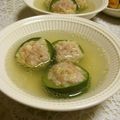 時花菜's cooksnap of when they made ズッキーニの肉詰めスープ.