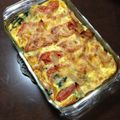 聞き耳's cooksnap of when they made トマト入りほうれん草とベーコンのキッシュ.