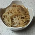 まり1983's cooksnap of when they made 非常に簡単♪サクサク蓮根きんぴら.