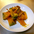 お手軽だいすき's cooksnap of when they made 南瓜としめじのマヨ炒め.