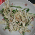 kaori62114's cooksnap of when they made 生姜でさっぱり☆ピーマンと牛蒡のサラダ.