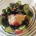 はぴた's cooksnap of when they made たこときゅうりとわかめの酢の物.