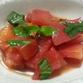yuinina's cooksnap of when they made 料理研究家の　トマトとバジルのサラダ.