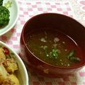 みゆwaco 's cooksnap of when they made とろろ昆布と高菜漬けの即席汁✿.