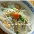 milk＊crown's cooksnap of when they made 簡単！アサリの酒蒸し汁ビーフン♪.