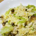 maritana's cooksnap of when they made レタスとしめじの簡単パラパラチャーハン♬.