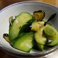 ワンピ's cooksnap of when they made きゅうりとなすのポン酢和え.