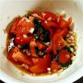 るん♪るん♪♪'s cooksnap of when they made トマトと大葉のポン酢づけ.