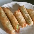 くみじぇんぬ's cooksnap of when they made スナップエンドウのミニミニ春巻き.