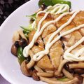 だーそほ's cooksnap of when they made 鶏肉とレンコンきのこの照りマヨ丼.