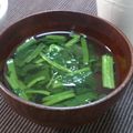 ★まみむ★'s cooksnap of when they made ☆三ツ星ほうれん草のお吸い物☆.
