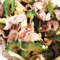 むーにんママ's cooksnap of when they made ゴーヤと豚肉の炒めもの☆いりたまご入り.