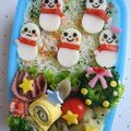 ラミラミ's cooksnap of when they made ゆきんこシスターズ　キャラ弁.