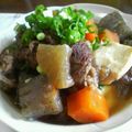 @hirosan's cooksnap of when they made 居酒屋風牛筋煮込み3.