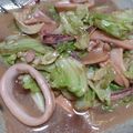 あやとのママ's cooksnap of when they made キャベツとイカのにんにくマヨ醤油炒め.