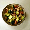 Cecil's cooksnap of when they made ちくわとキュウリのレモン甘酢だれ.