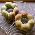 monaka25's cooksnap of when they made お花見に♪米粉でもっちりよもぎ桜あんぱん.