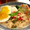 くまクラ's cooksnap of when they made ガパオライス～鶏ひき肉のバジル炒めご飯～.