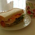 たじ満塁's cooksnap of when they made 親子サンドイッチ（⌒○⌒）(^o^).